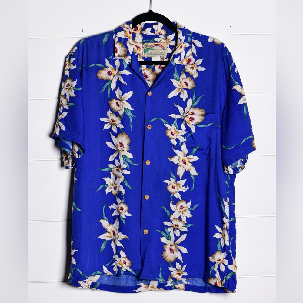 Vintage Paradise Found Hawaiian Shirt